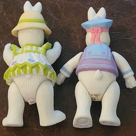 Department 56 Vintage 1984 Jointed Andy Mandy Easter Bunny Rabbit Bisque in box - Picture 16 of 16